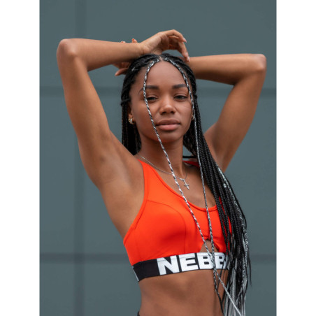 Soutien-gorge de sport sportif avec découpe N695 ROUGE NEBBIA