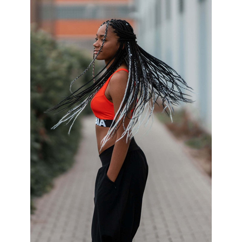 Soutien-gorge de sport sportif avec découpe N695 ROUGE NEBBIA