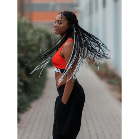 Soutien-gorge de sport sportif avec découpe N695 ROUGE NEBBIA