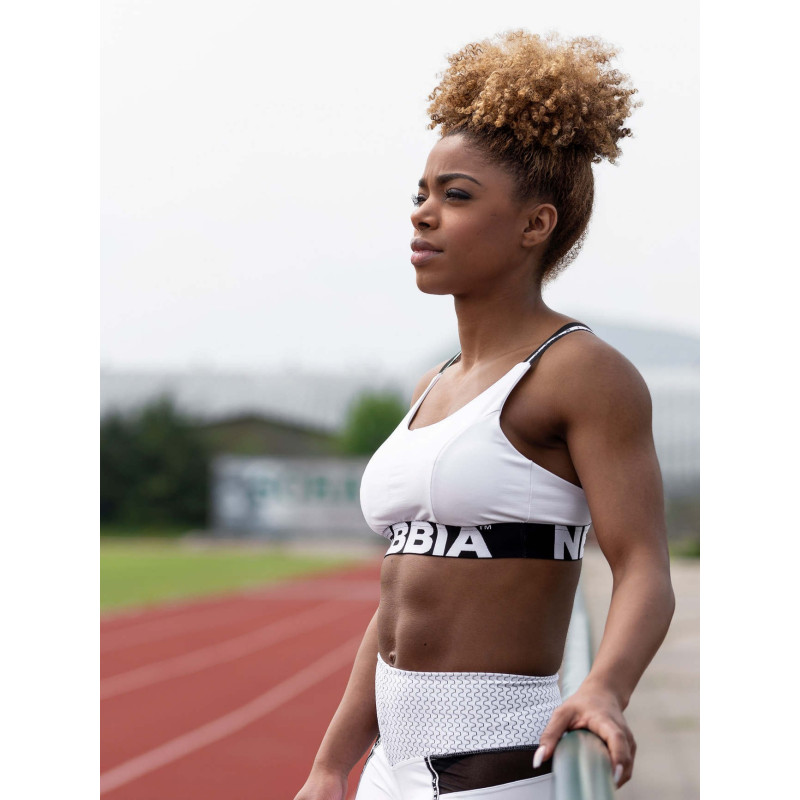 Soutien-gorge de sport Airy Straps N693 BLANC NEBBIA