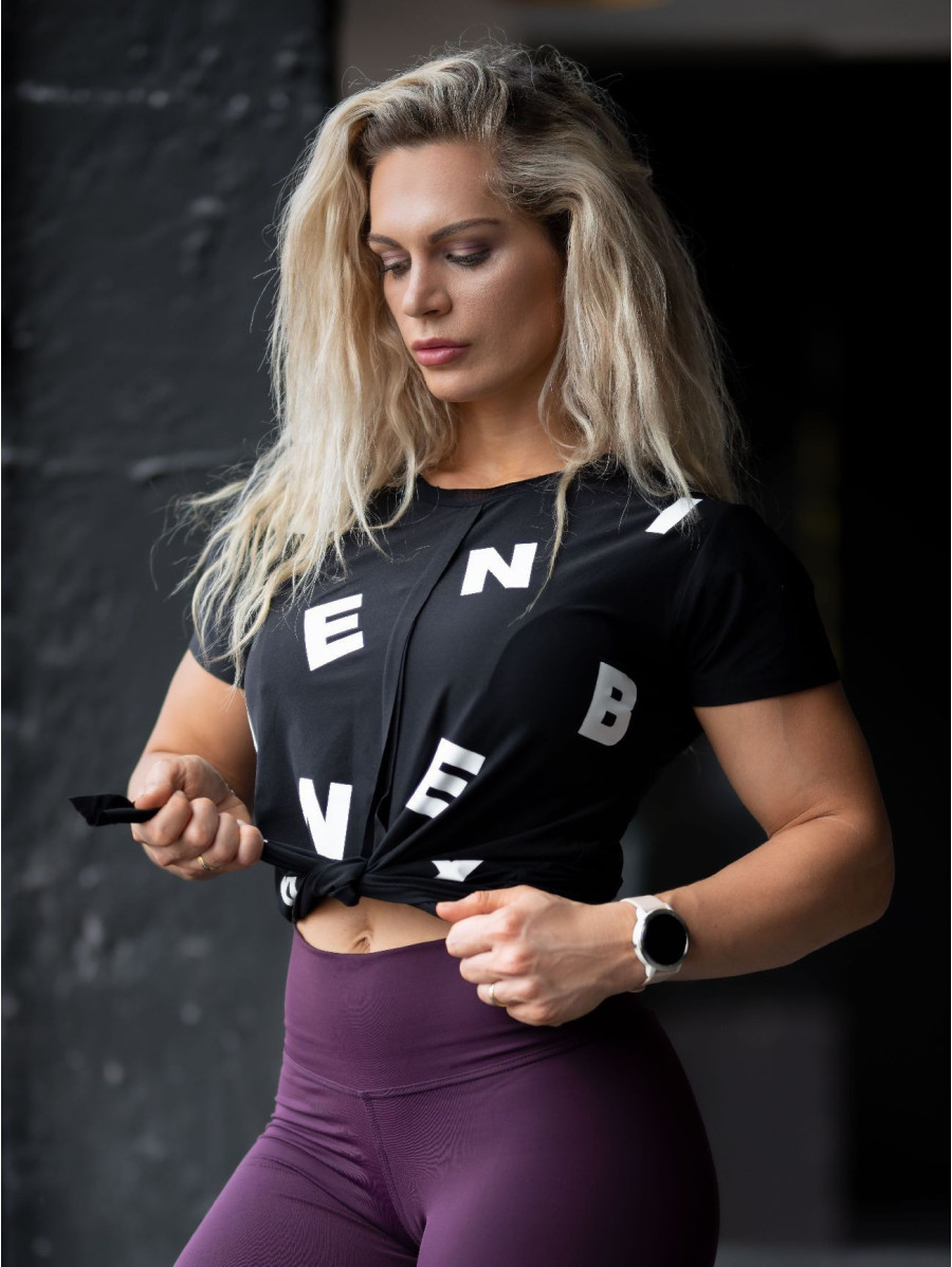 Chemise liée Lettres N680 NOIR NEBBIA