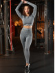 Top court sans couture PUSH UP MAX K084 gris foncé MITARE