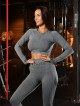 Top court sans couture PUSH UP MAX K084 gris foncé MITARE