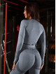 Top court sans couture PUSH UP MAX K084 gris foncé MITARE