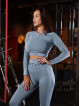 Legging sans couture PUSH UP MAX K001 bleu MITARE