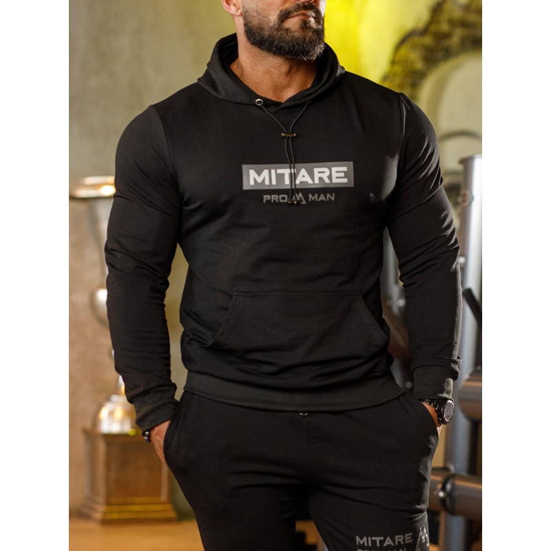 Sweat à capuche K103 noir MITARE PRO MAN