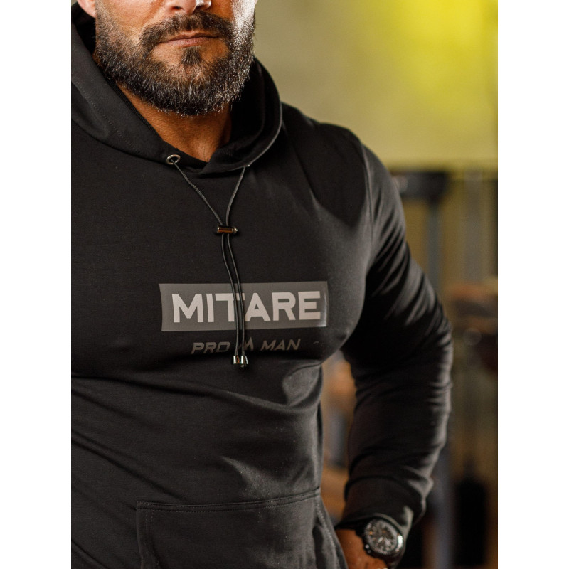 Sweat à capuche K103 noir MITARE PRO MAN