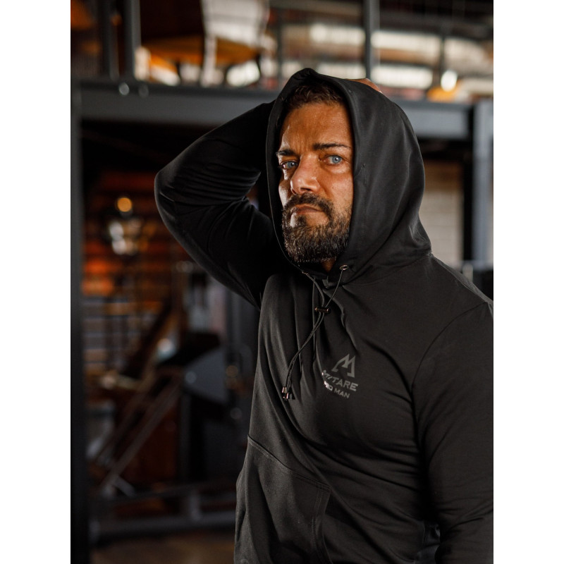 Sweat à capuche K088 noir MITARE PRO MAN