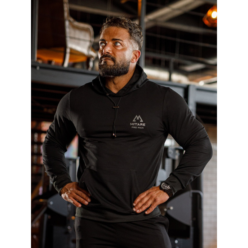Sweat à capuche K088 noir MITARE PRO MAN
