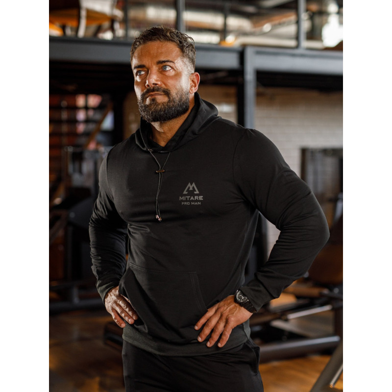 Sweat à capuche K088 noir MITARE PRO MAN