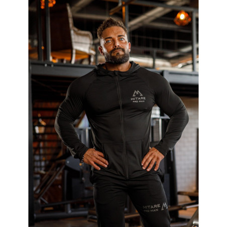 Sweat à capuche K085 noir MITARE PRO MAN