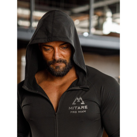 Sweat à capuche K085 noir MITARE PRO MAN