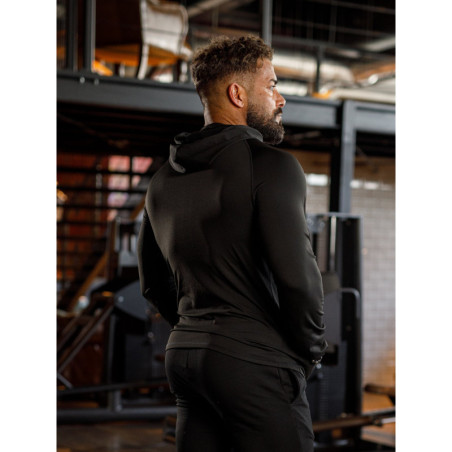 Sweat à capuche K085 noir MITARE PRO MAN