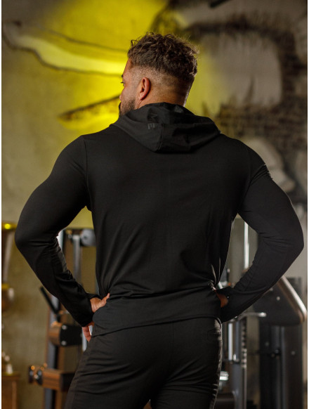Sweat à capuche K085 noir MITARE PRO MAN 2