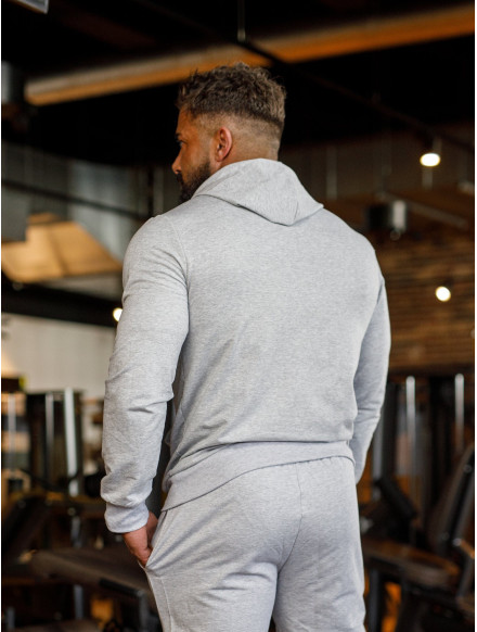 Sweat à capuche K088 gris clair MITARE PRO MAN 2