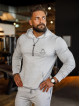 Sweat à capuche K088 gris clair MITARE PRO MAN
