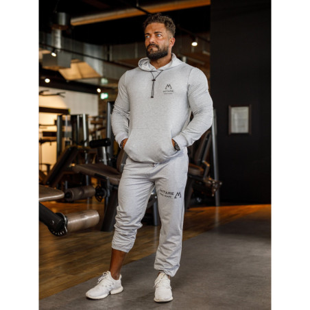 Sweat à capuche K088 gris clair MITARE PRO MAN