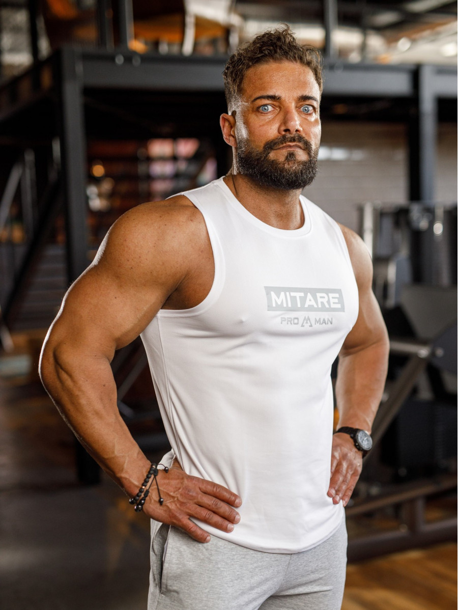 Débardeur K092 blanc MITARE PRO MAN