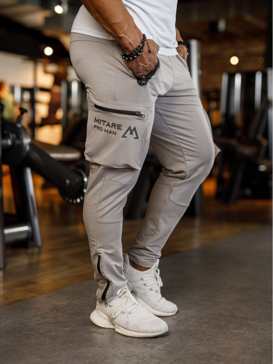 Pantalon de jogging K102 gris clair MITARE PRO MAN