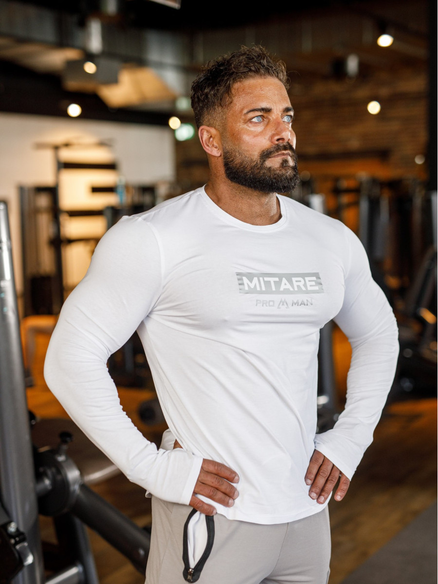 T-shirt manches longues K094 blanc MITARE PRO MAN