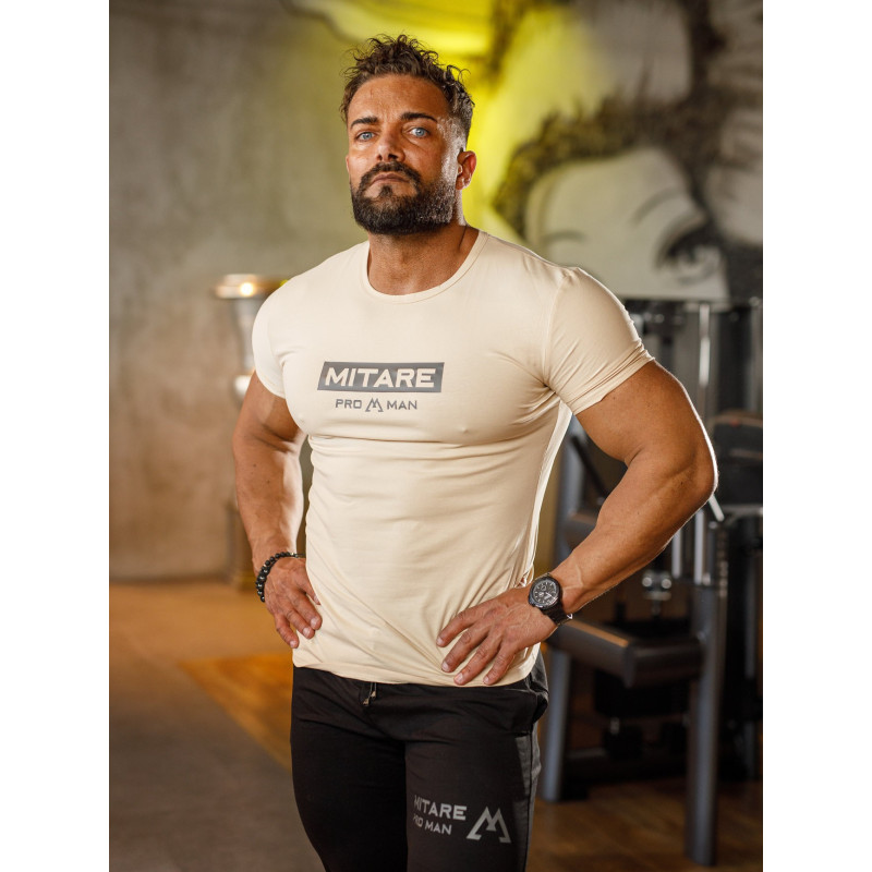 Tee shirt K093 beige MITARE PRO MAN