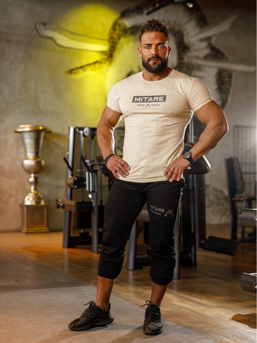 Tee shirt K093 beige MITARE PRO MAN