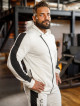 Sweat à capuche K097 gris clair MITARE PRO MAN