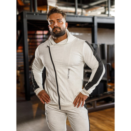 Sweat à capuche K097 gris clair MITARE PRO MAN