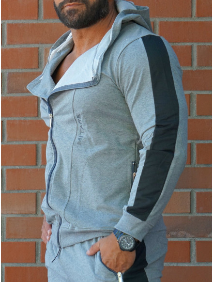 Sweat à capuche K097 gris foncé MITARE PRO MAN 2