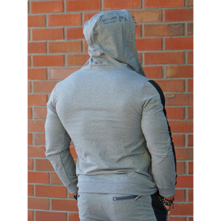 Sweat à capuche K097 gris foncé MITARE PRO MAN