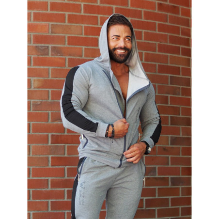 Sweat à capuche K097 gris foncé MITARE PRO MAN