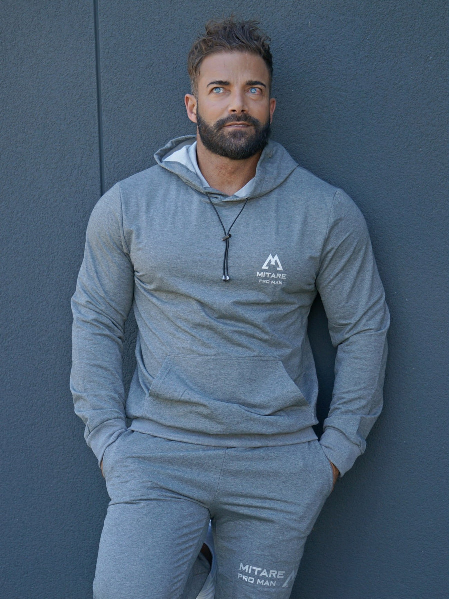 Sweat à capuche K088 gris foncé MITARE PRO MAN