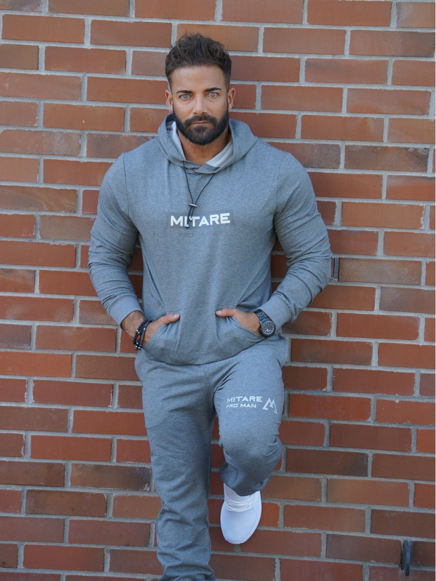 Sweat à capuche K103 gris foncé MITARE PRO MAN