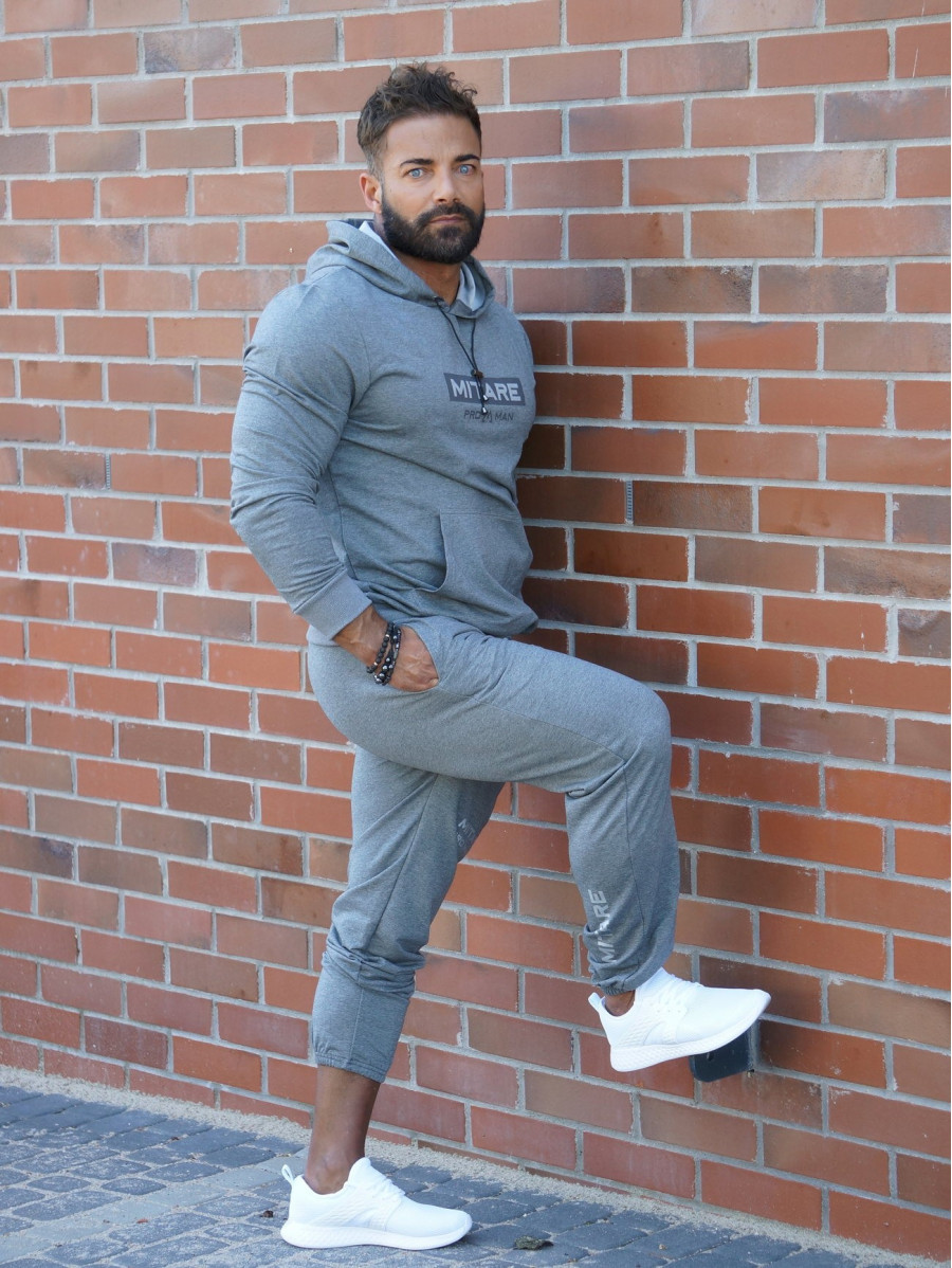 Sweat à capuche K103 gris foncé MITARE PRO MAN