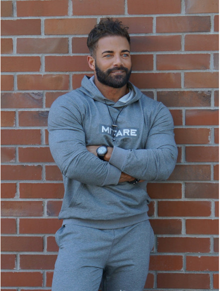 Sweat à capuche K103 gris foncé MITARE PRO MAN