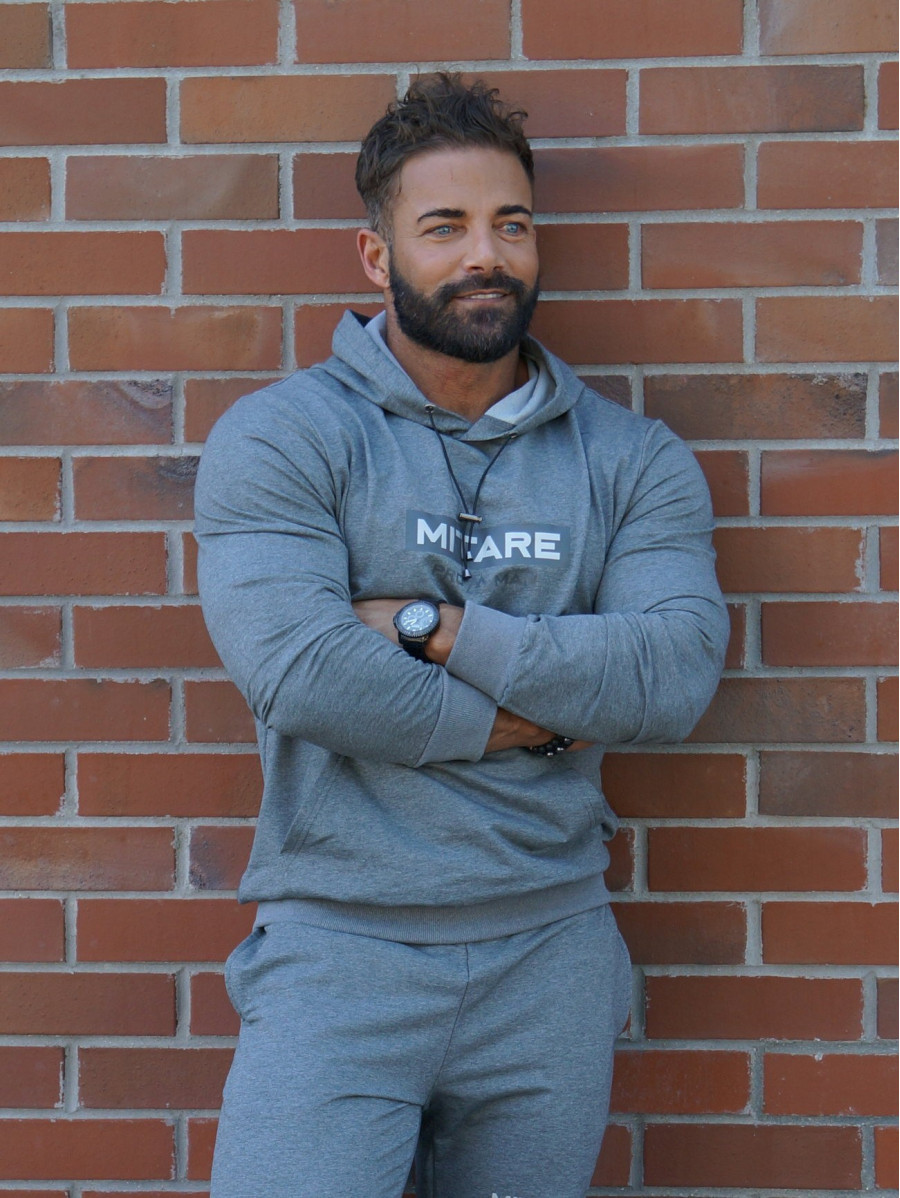 Sweat à capuche K103 gris foncé MITARE PRO MAN