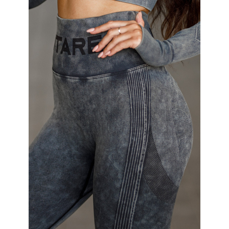 Legging sans couture PUSH UP MAX MARBLE K111 noir MITARE
