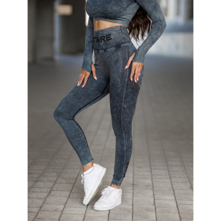 Legging sans couture PUSH UP MAX MARBLE K111 noir MITARE