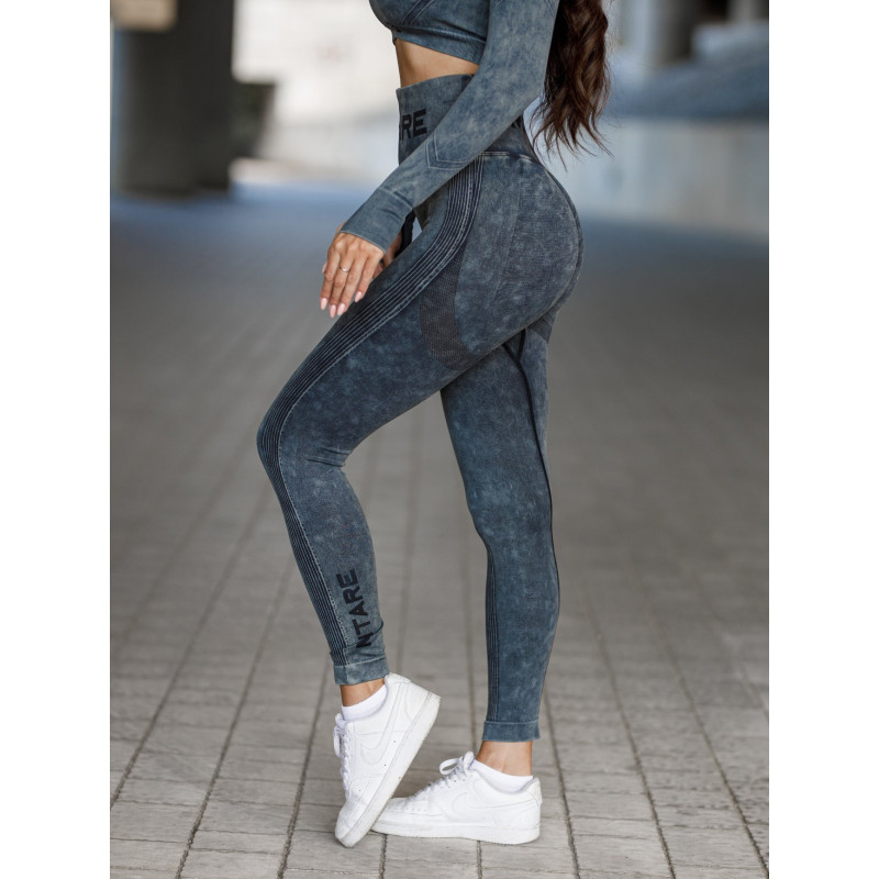 Legging sans couture PUSH UP MAX MARBLE K111 noir MITARE