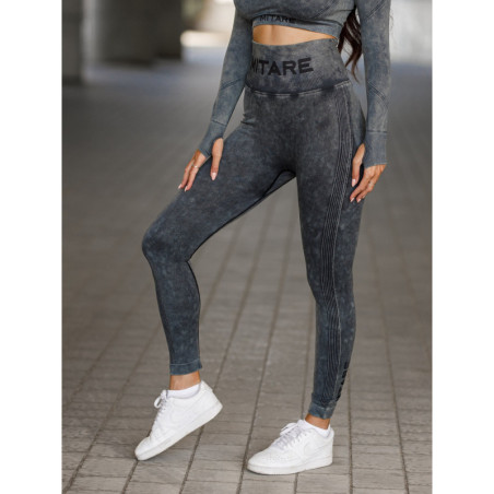 Legging sans couture PUSH UP MAX MARBLE K111 noir MITARE