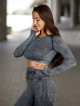 Top court sans couture PUSH UP MAX MARBLE K110 noir MITARE
