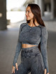 Top court sans couture PUSH UP MAX MARBLE K110 noir MITARE