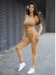 Top court sans couture PUSH UP MAX MARBLE K110 moutarde MITARE