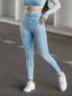 Legging sans couture PUSH UP MAX MARBLE K111 blue jeans MITARE
