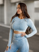 Top court sans couture PUSH UP MAX MARBLE K110 blue jeans MITARE