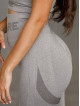 Legging sans couture PUSH UP MAX K001 gris clair MITARE