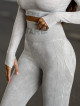 Legging sans couture PUSH UP MAX MARBLE K111 gris clair MITARE