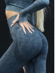 Legging gainant amincissant PUSH UP MAX MARBRE K111A noir MITARE