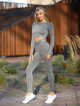 Legging gainant amincissant PUSH UP MAX K001A gris foncé MITARE