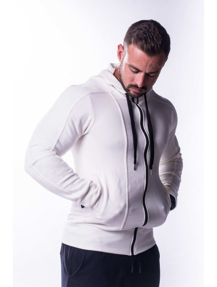AW Bluza z kapturem MODEL N720 KREMOWY NEBBIA